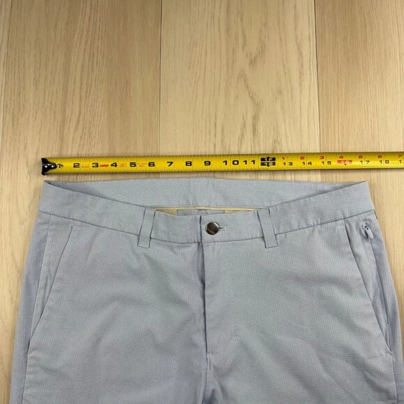 Lululemon Mens Blue ABC Classic UtilityTech Commission Slim Fit Pants Size 34 - Picture 10 of 11